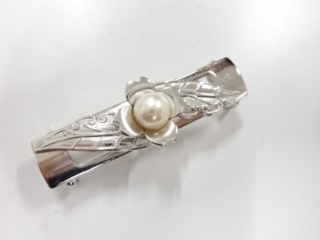 アンティーク　パール　帯留め